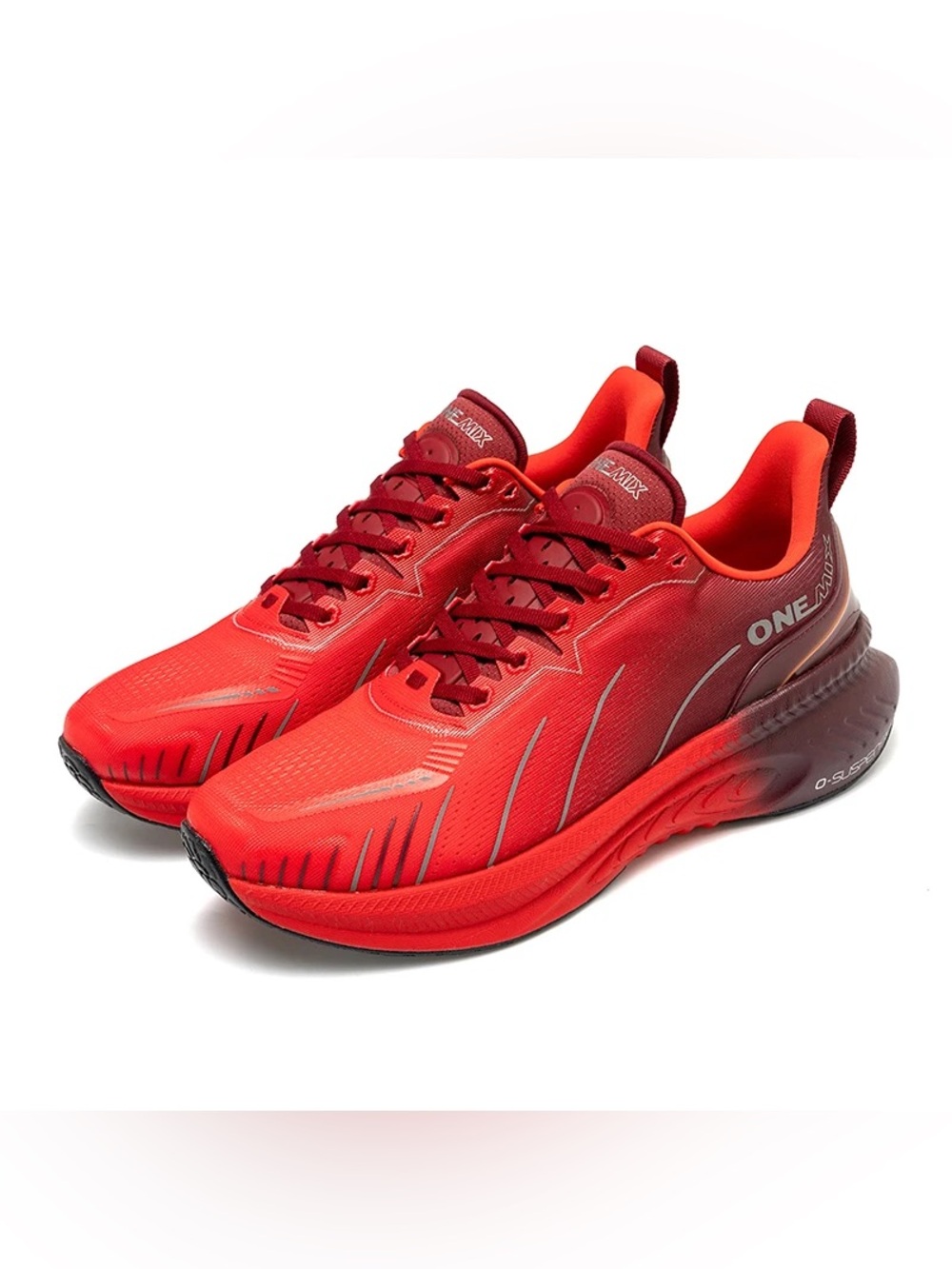 One Mix Red/Maroon Running Sneakers new